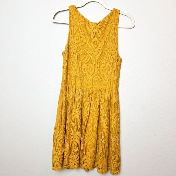 ANTHROPOLOGIE MOULINETTE SOEURS Lace Overlay Summer Dress Size Small EUC - Picture 7 of 9